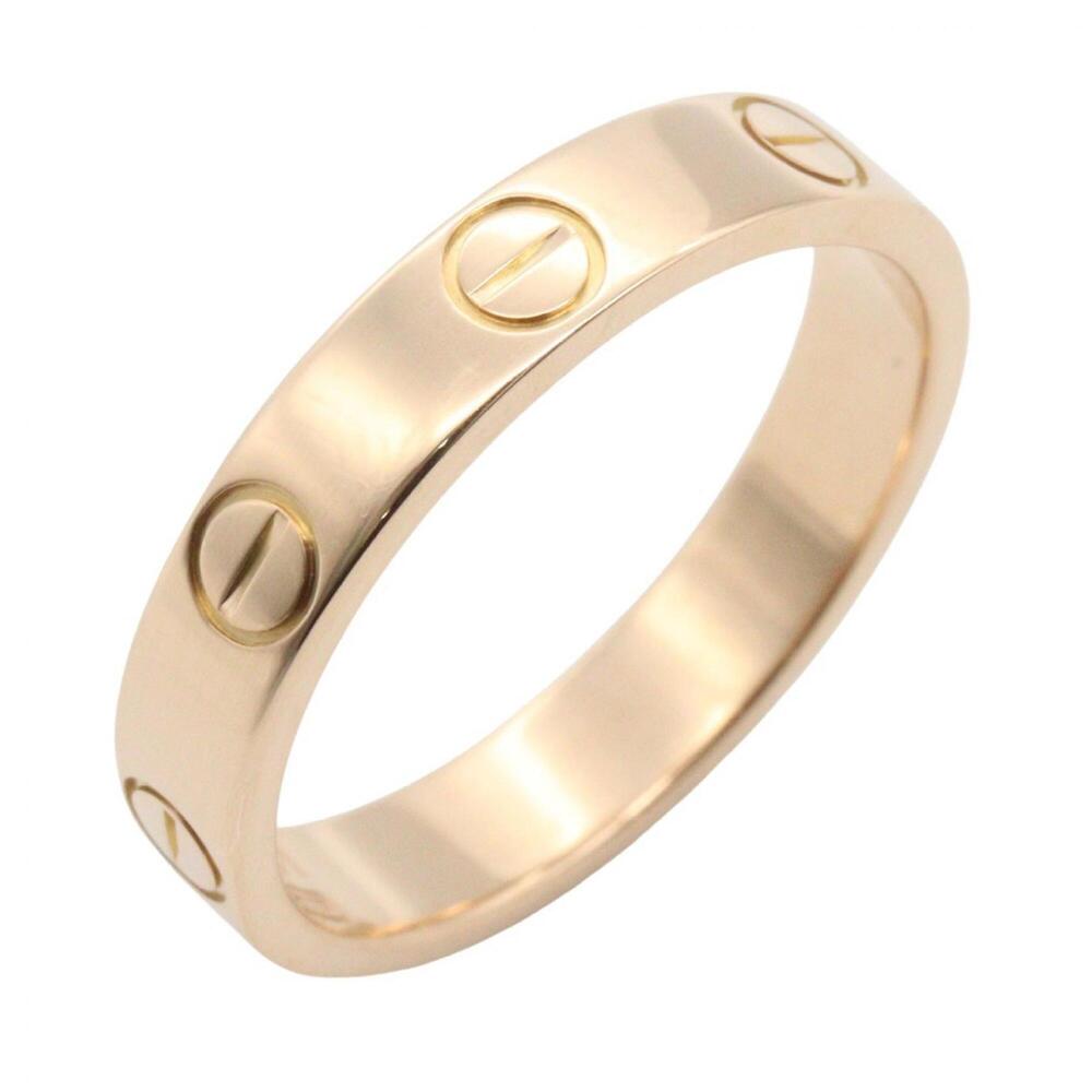 Cartier Mini Love Ring, 18K Pink Gold (PG), Women's Tone, B4085200